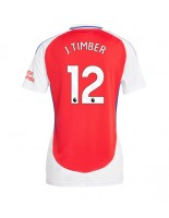 Arsenal Jurrien Timber #12 Hjemmedrakt Dame 2024-25 Korte ermer